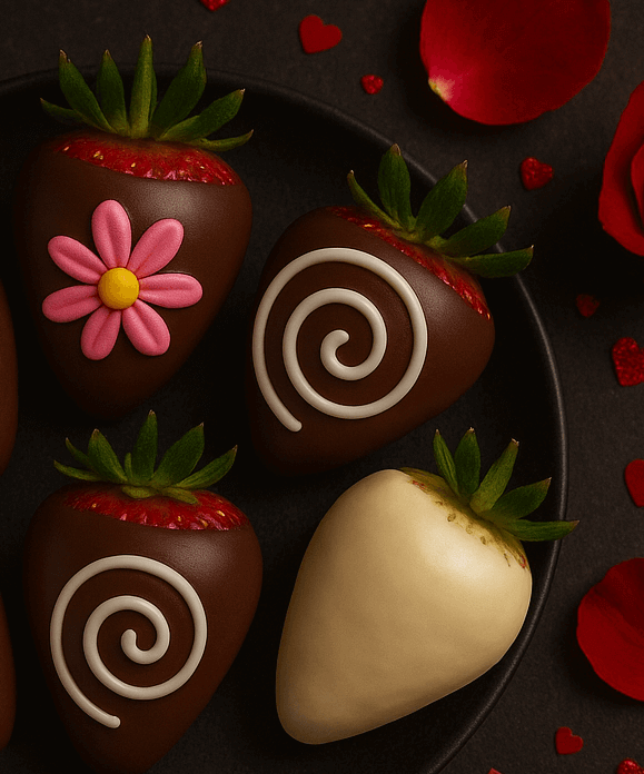 Valentines Day Event choclate covered strawberries